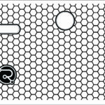 Hexagon Stubby leather sleeve.
