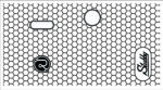Hexagon Stubby leather sleeve.