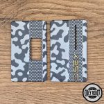 Grey Camo (aluminum panel) Billet Box Mission button