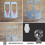 Tinny Aluminum Dual Window doors one of one.